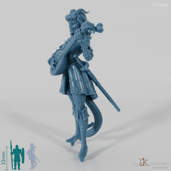 Geisterjägerin Daphnedora, Tiefling-Bardin