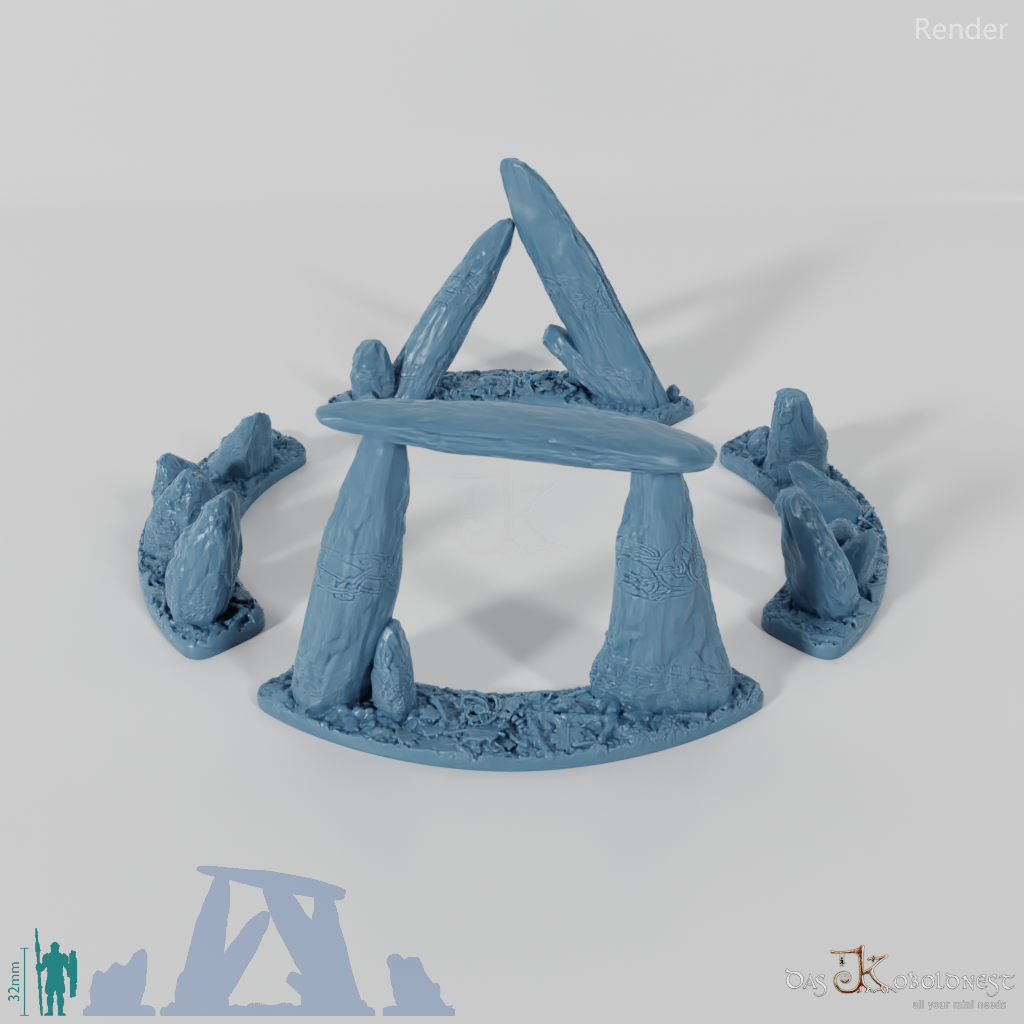 Kleiner Ritualkreis des Tiefenwalds - Vollständiger Steinkreis