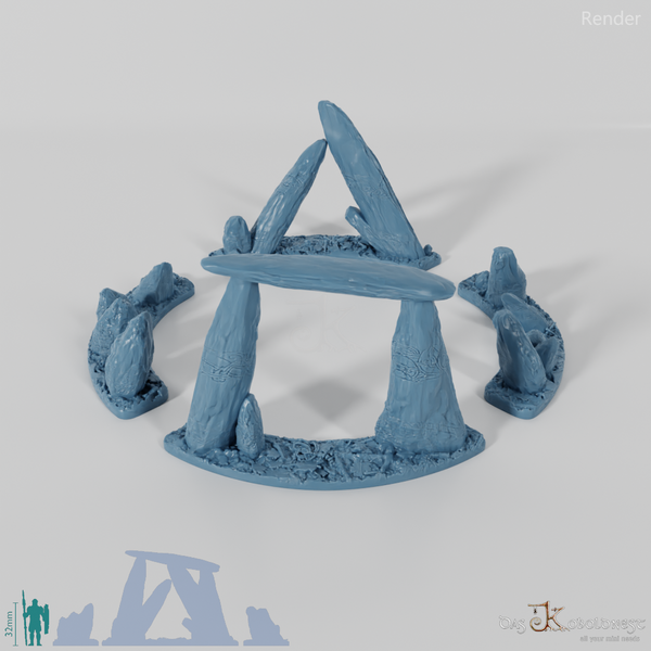 Kleiner Ritualkreis des Tiefenwalds - Vollständiger Steinkreis