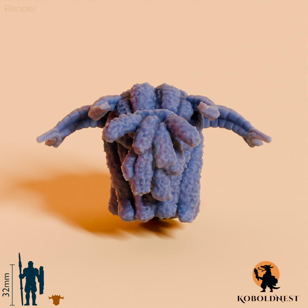 Dämonenkopf - Männlich, Dreadlocks