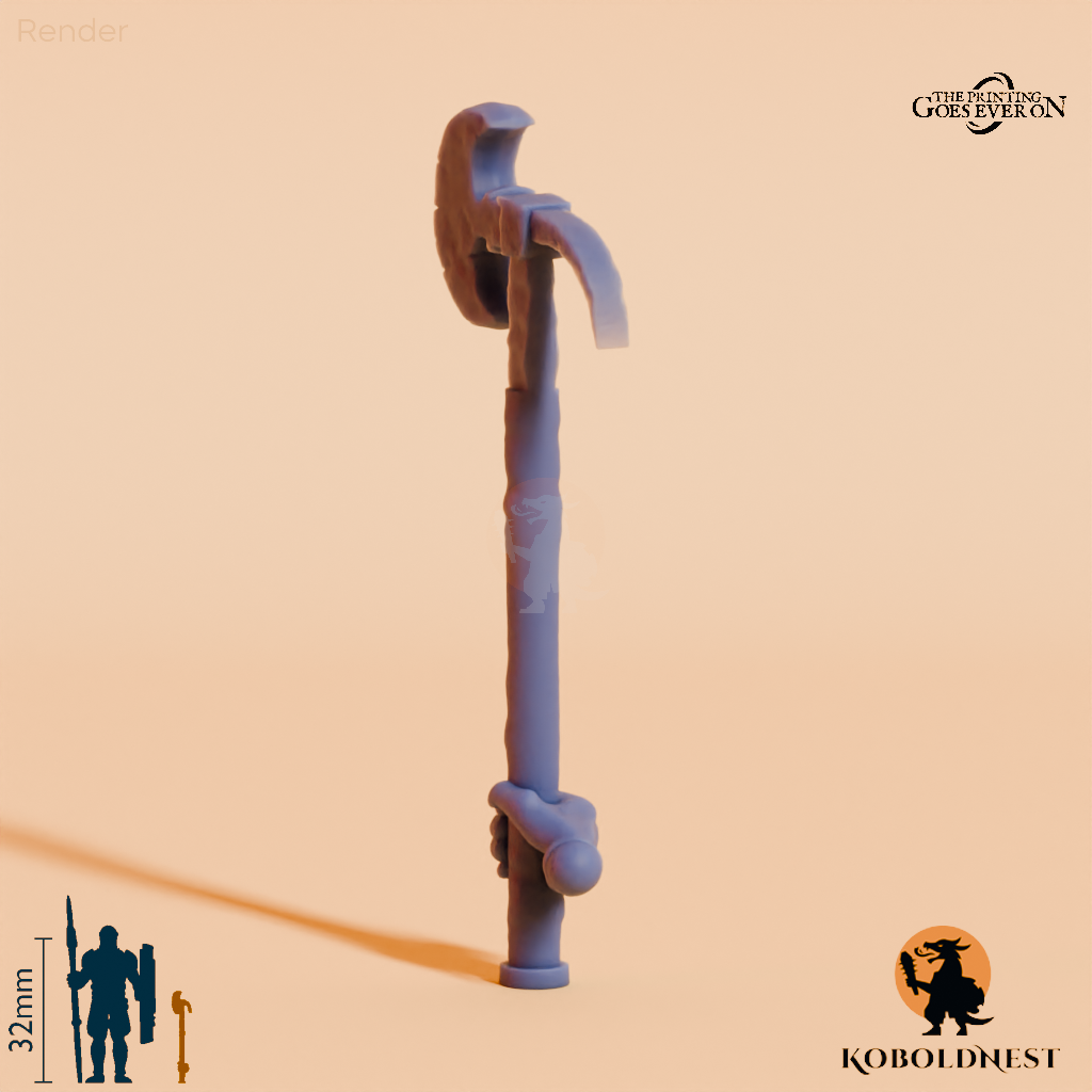 Wüstenclan-Axt B mit Hand