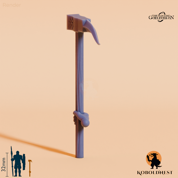 Wüstenclan-Hammer mit Hand