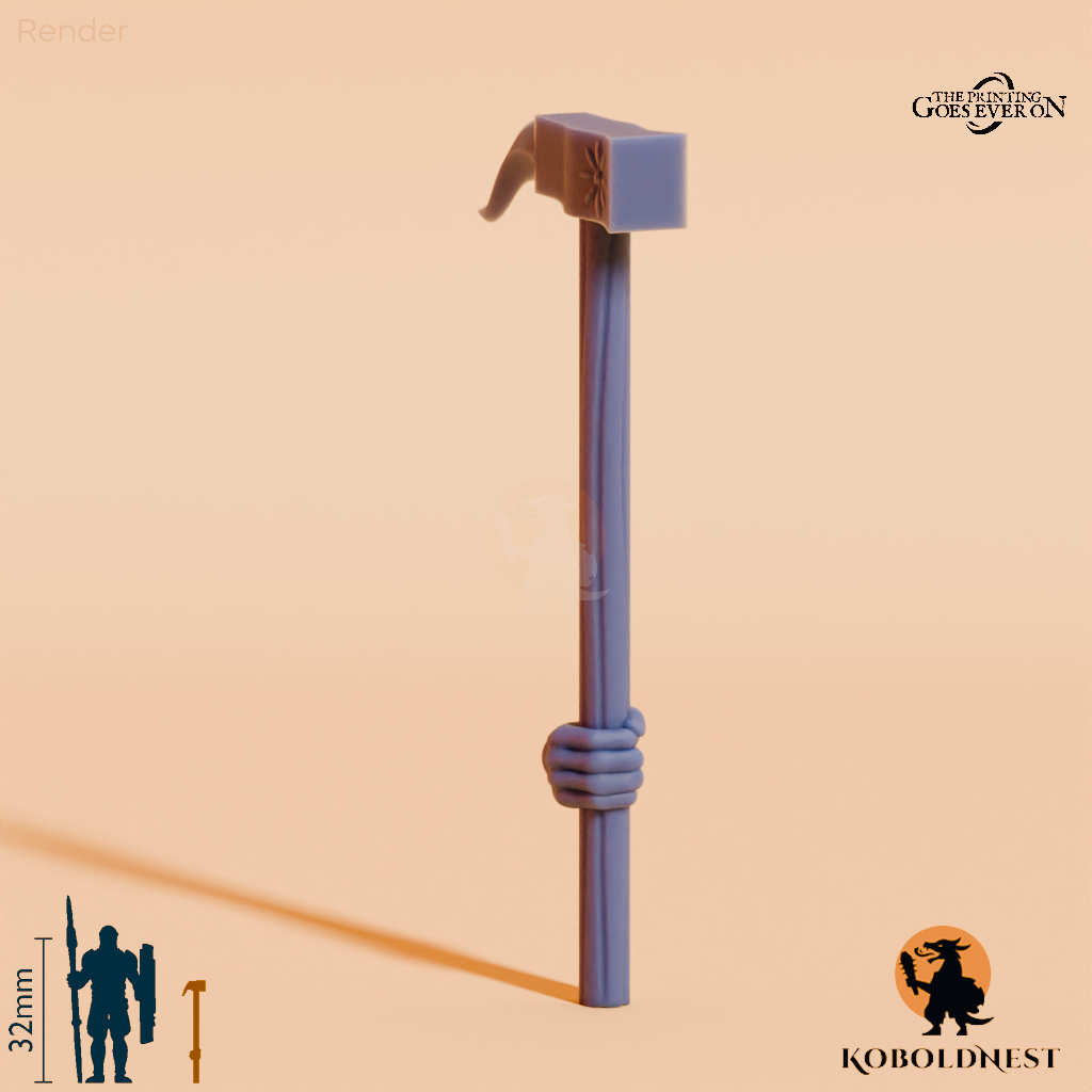 Wüstenclan-Hammer mit Hand
