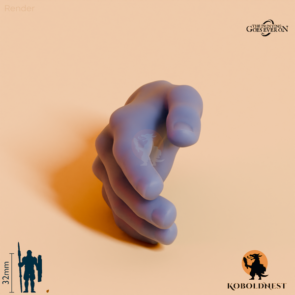 Wüstenclan-Hand, entspannt
