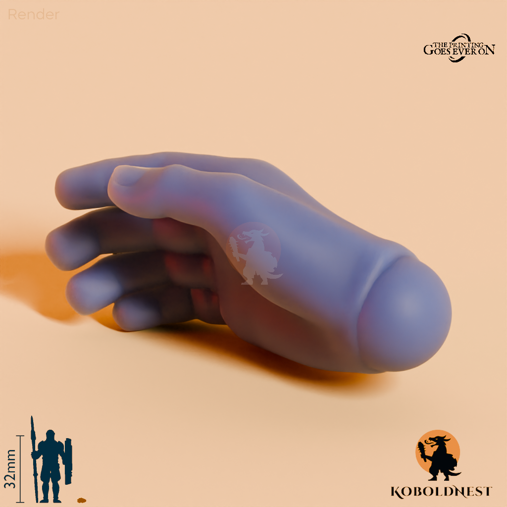 Wüstenclan-Hand, entspannt