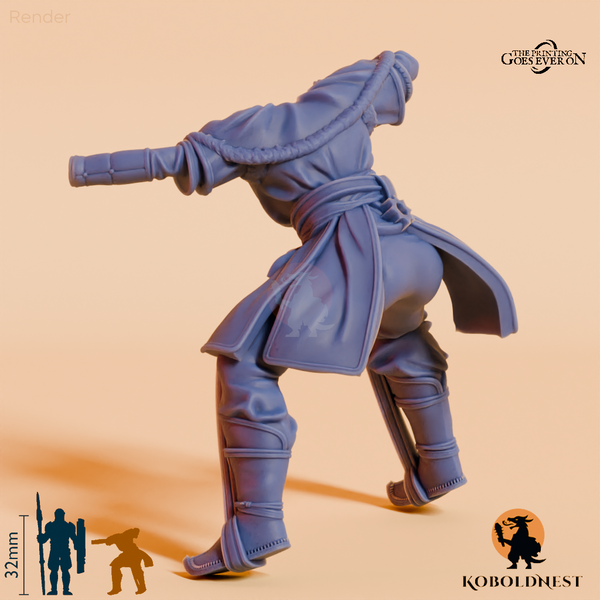 Modulare Wüstenclan Khanat-Bogenschützin A (Beritten)