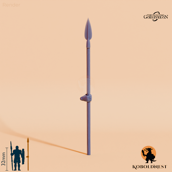 Wüstenclan-Speer E mit Hand