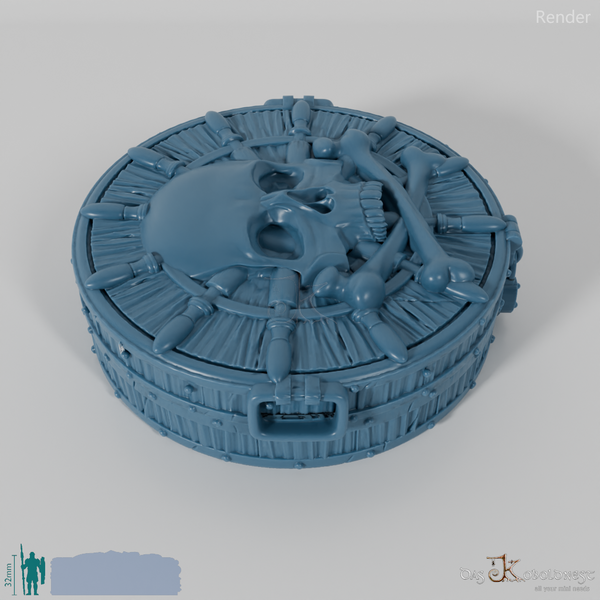 Würfelbox - Piratenschädel