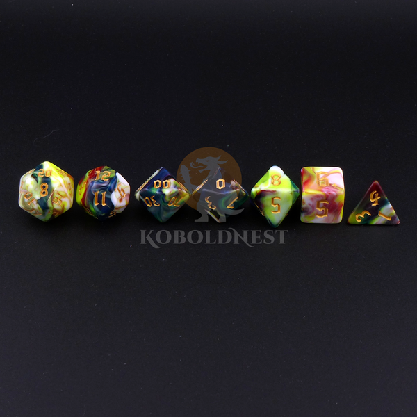 Dice_Polyhedral_Set_Standard_Green-Multicolor_Line.png