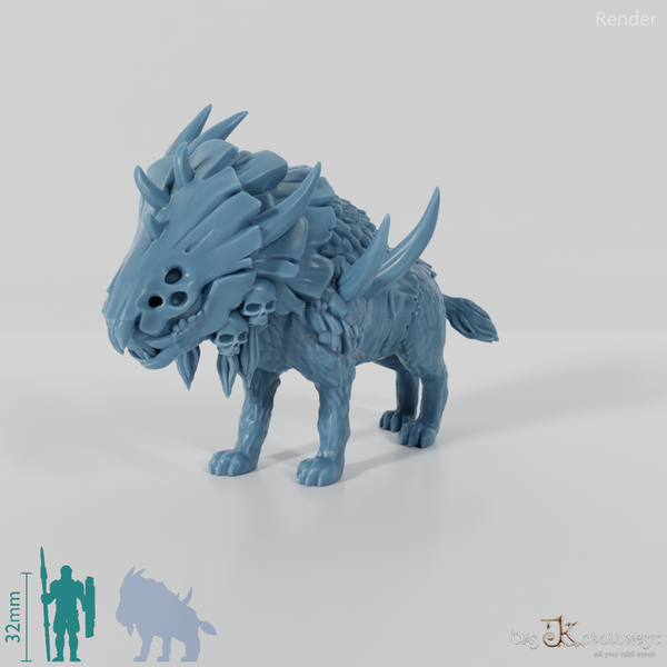 Gerüsteter Dinocrocuta 01