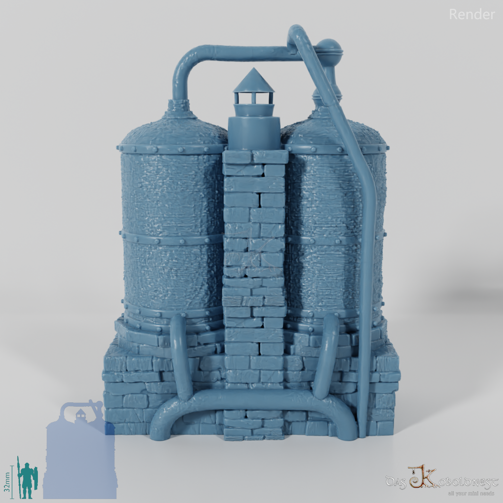 Alkoholherstellung - Doppelte Brennblase