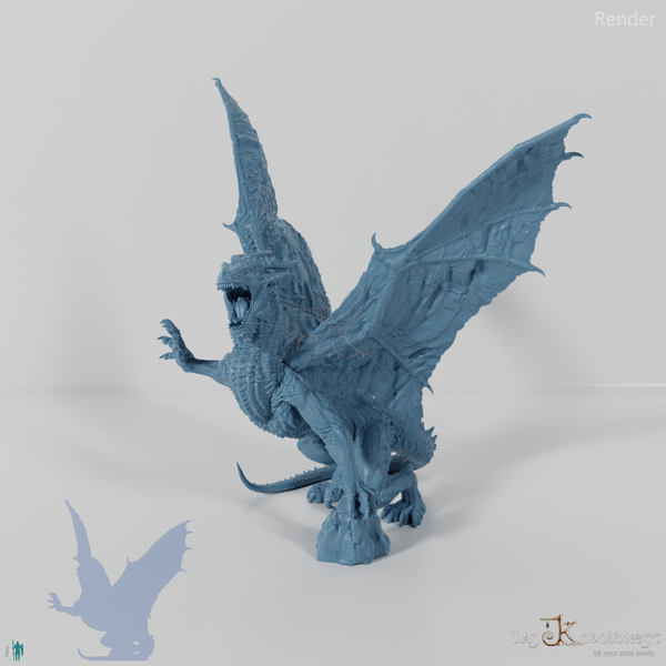 Gewaltiger Feuerdrache