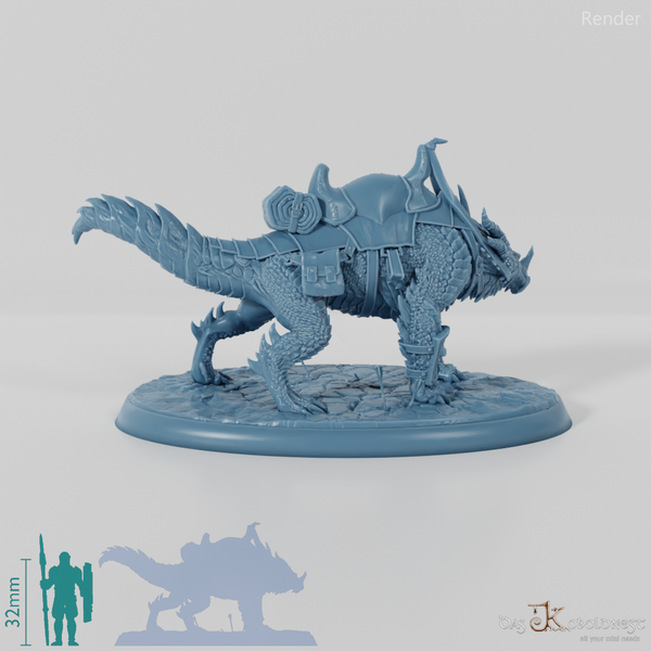 Kriegsdrache - Gesattelt 01