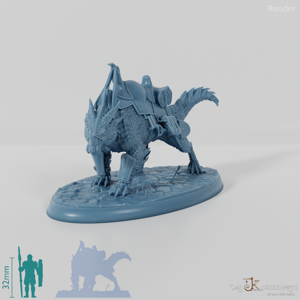 Kriegsdrache - Gesattelt 01