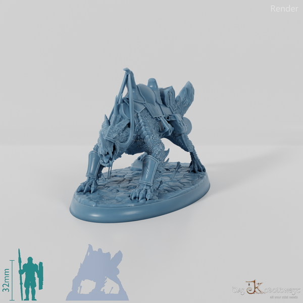 Kriegsdrache - Gesattelt 02