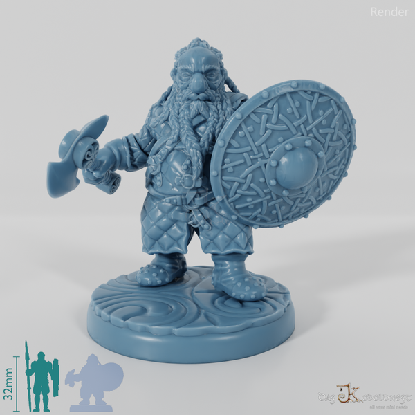 Zwergen-Axtkämpfer (Gambeson) 02