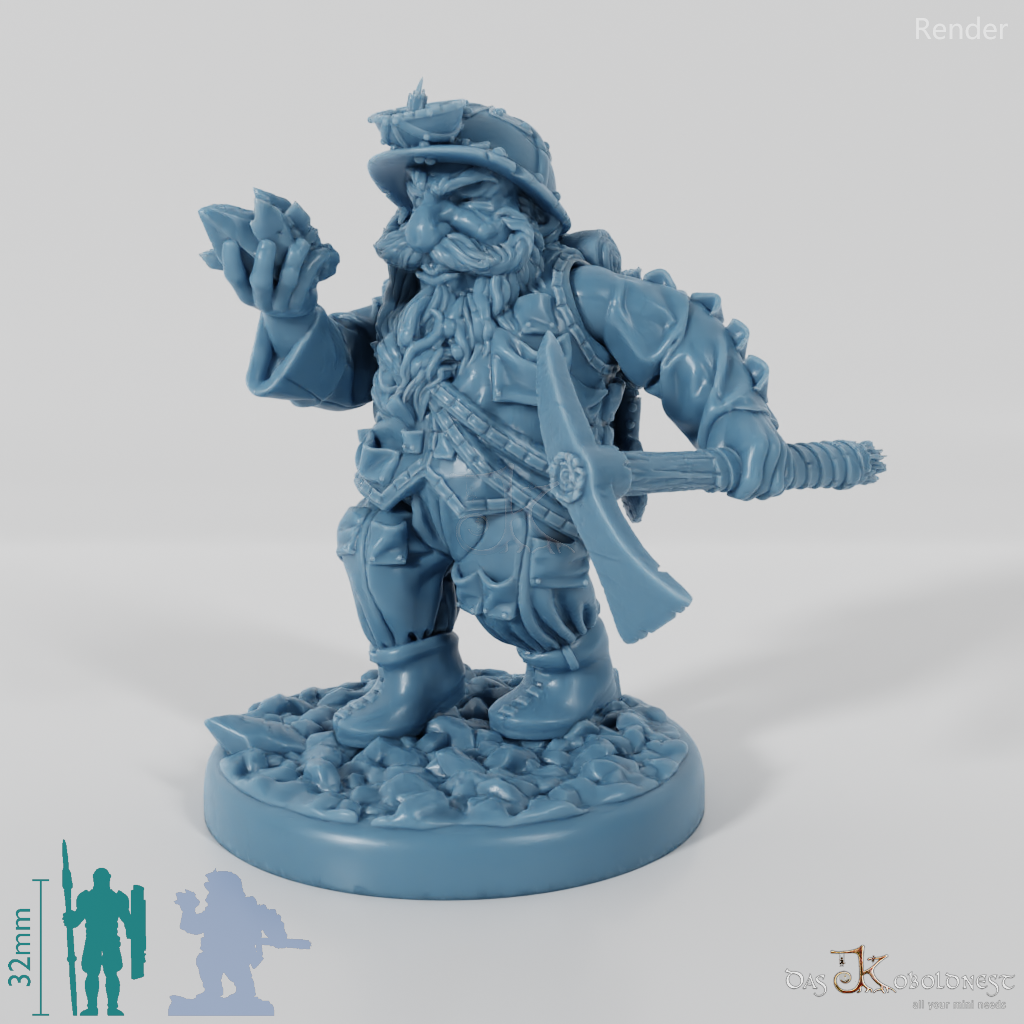 Zwergen-Bergarbeiter - Set 01