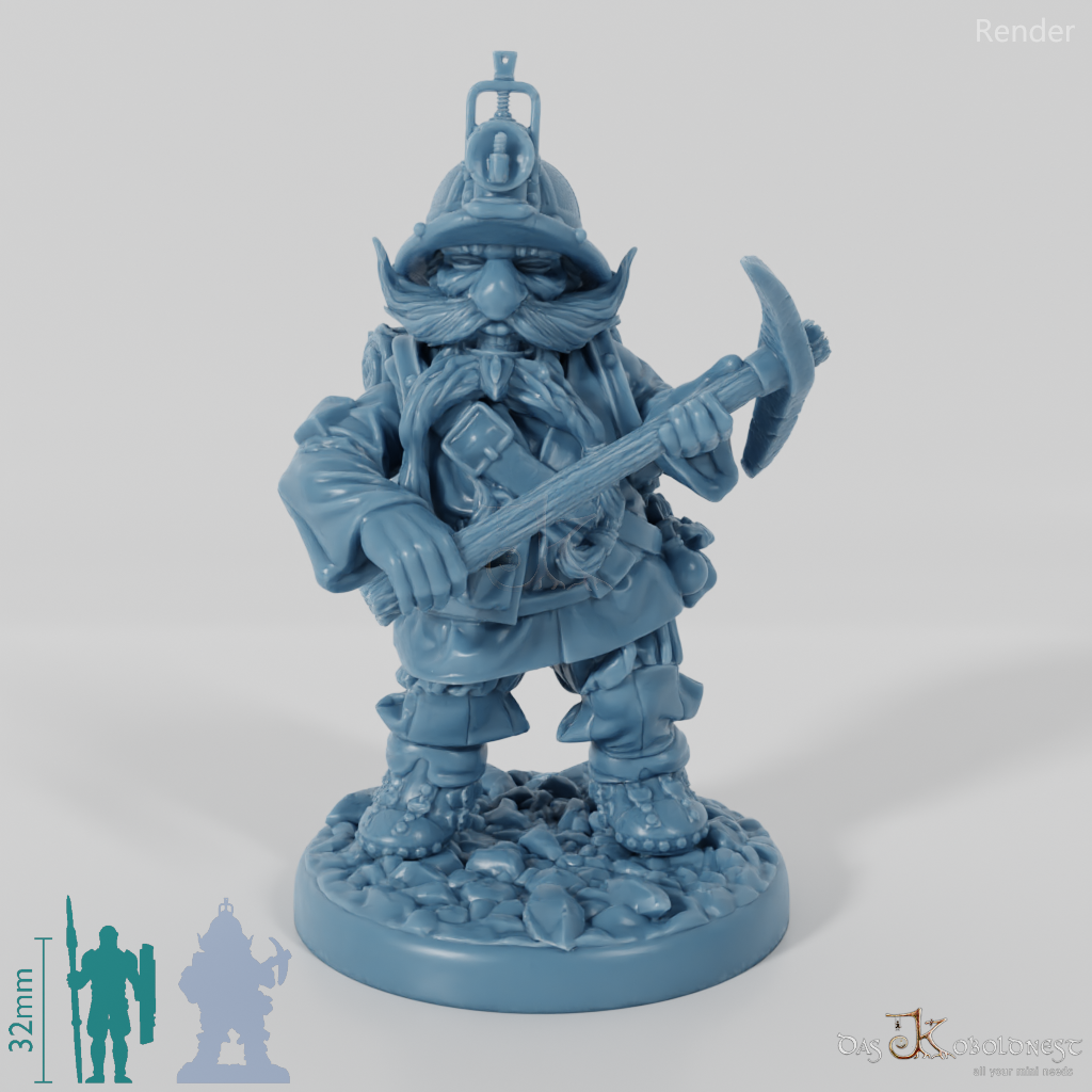 Zwergen-Bergarbeiter - Set 01