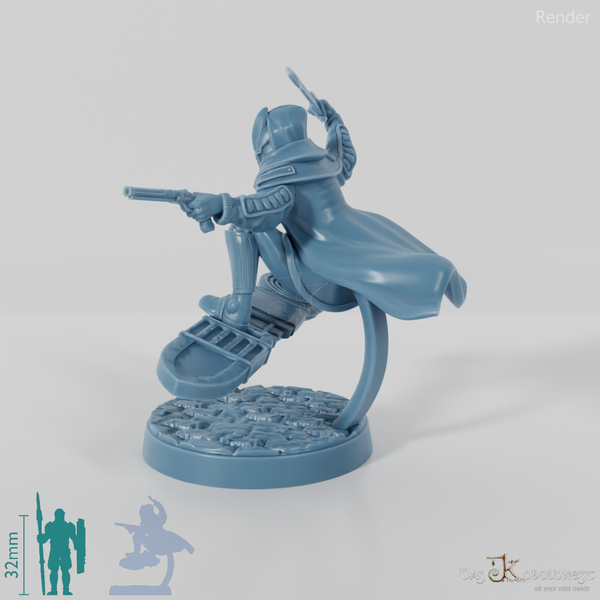 Astralelfen-Surfer mit Maske 03