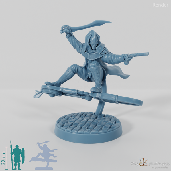 Astralelfen-Surfer mit Maske 03