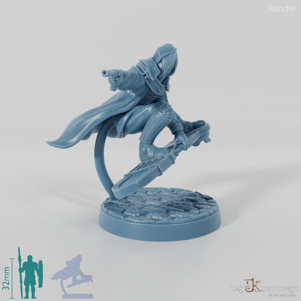 Astralelfen-Surfer mit Maske 01