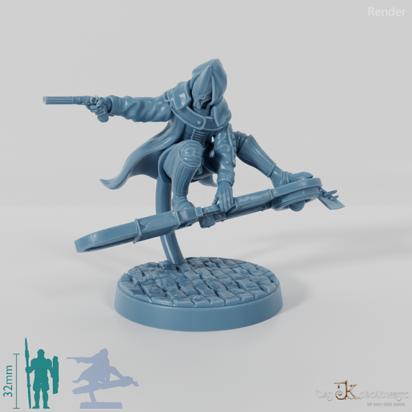 Astralelfen-Surfer mit Maske 01