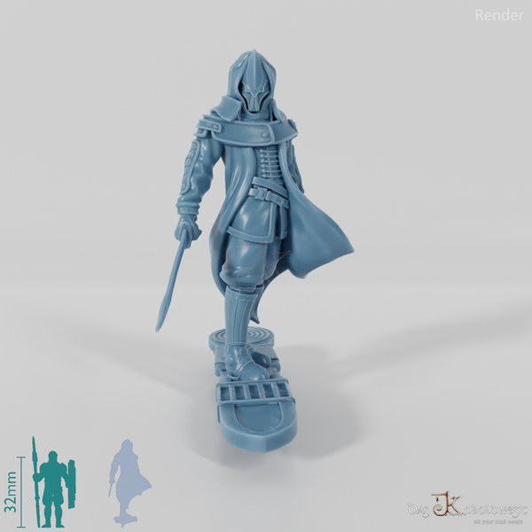 Astralelfen-Surfer mit Maske 02