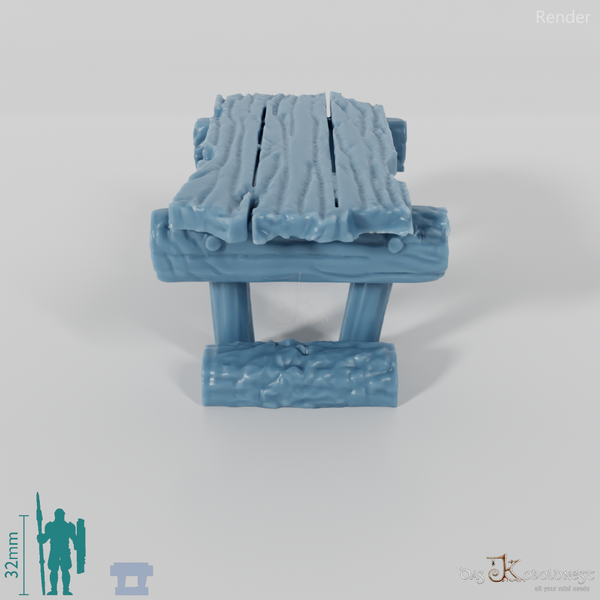 Tisch - Grob behauener Tisch 01