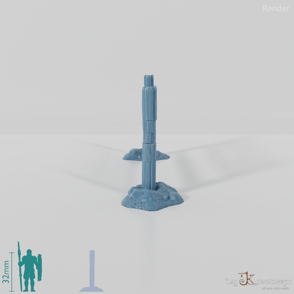 Zaun - Gerader Koppelzaun