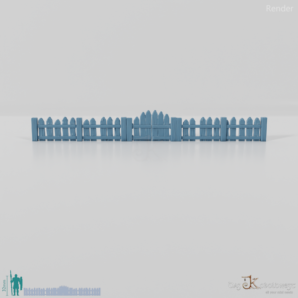 Zaun - Halbling-Lattenzaun