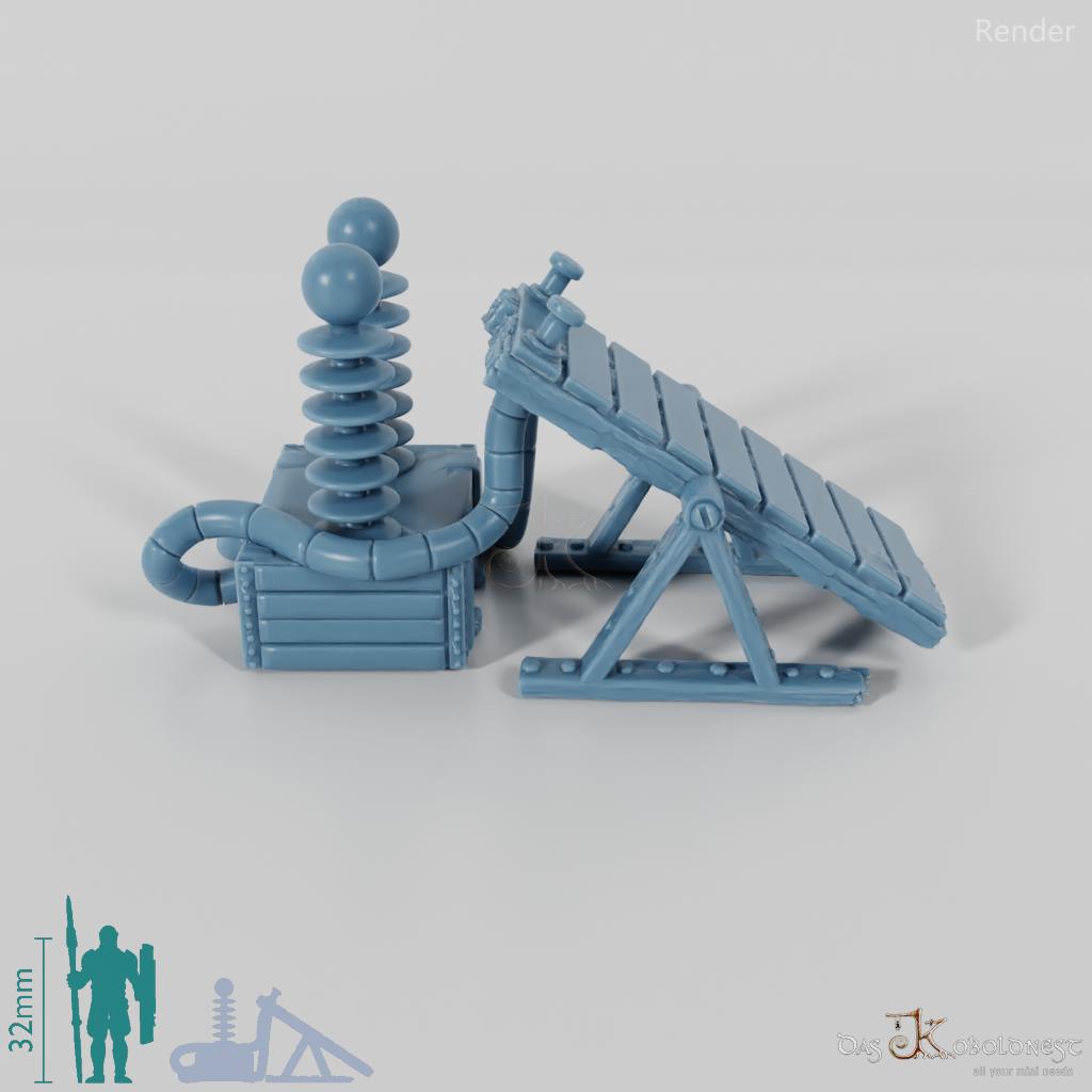 Elektrisierter Versuchstisch