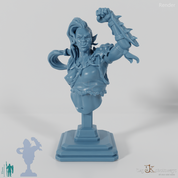 Büste - Fury, Orkische Küstenkriegerin