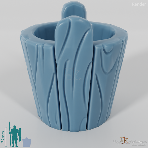 Gefäß - Leerer Holzeimer