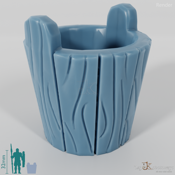 Gefäß - Leerer Holzeimer