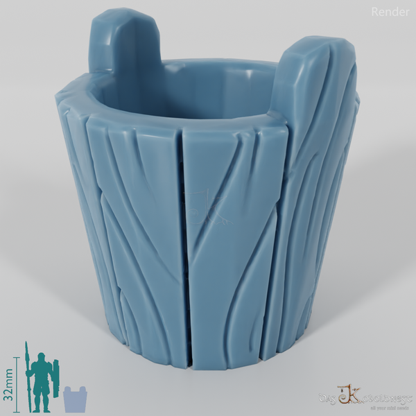 Gefäß - Leerer Holzeimer