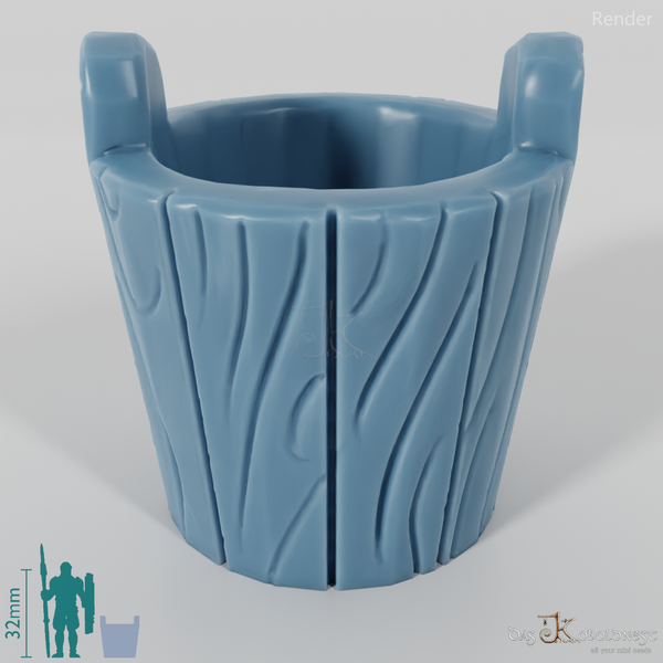 Gefäß - Leerer Holzeimer