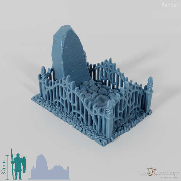 Eingefasstes Grab 04