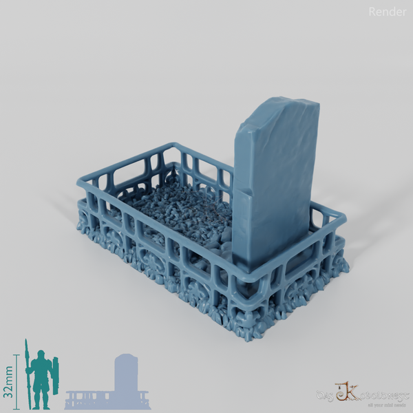 Eingefasstes Grab 08