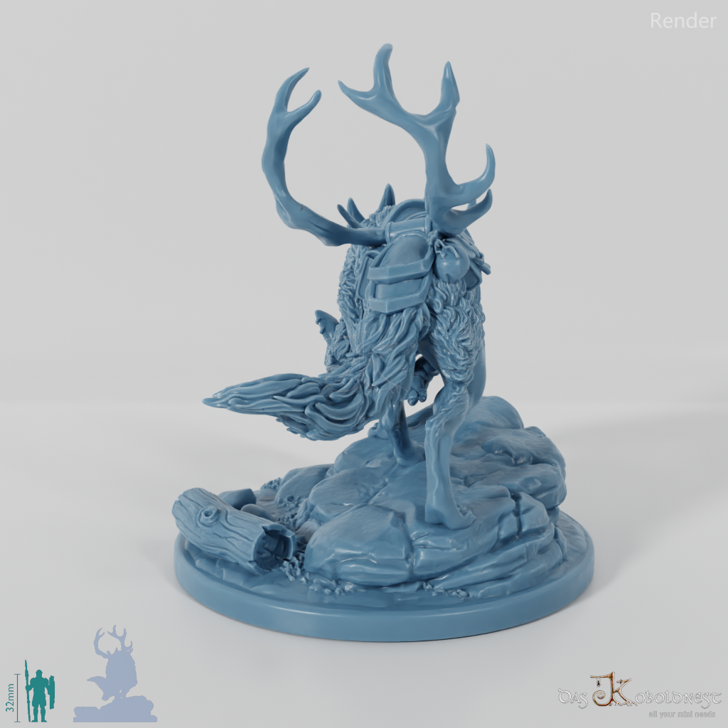 Grimpaw, gesattelter Riesenwolf