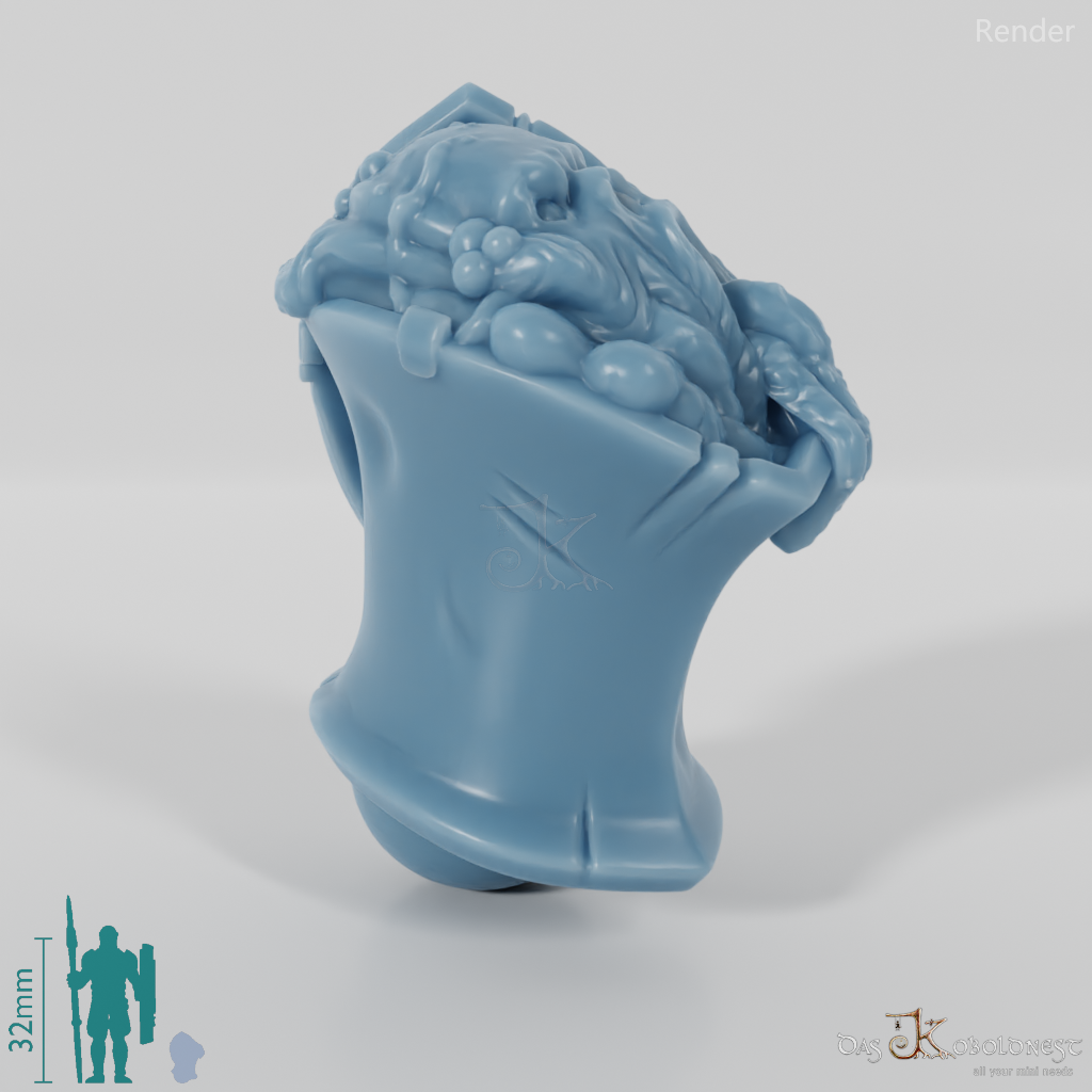 Vile Hero - Head - Jousting (Corrupted Lid)