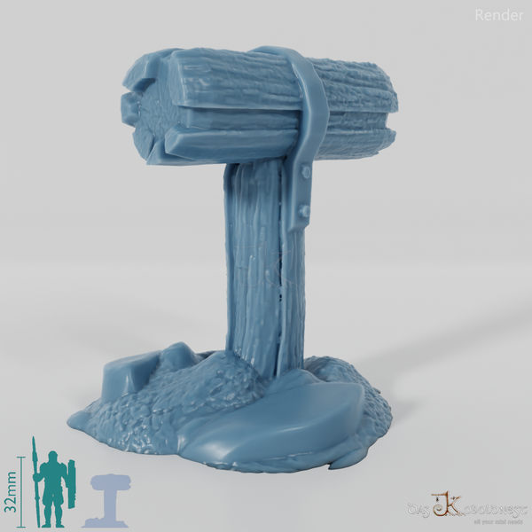 Anbindepfosten - Einfach