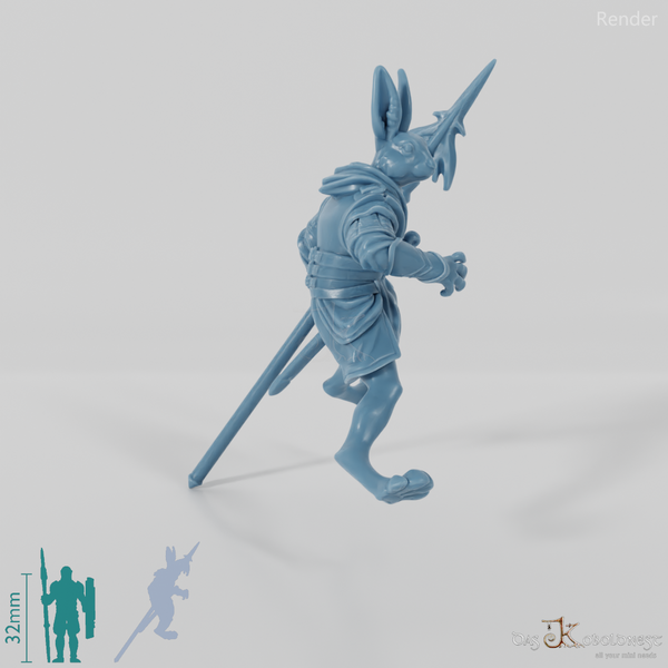 Hasenvolk-Soldat 01 in Reitpose