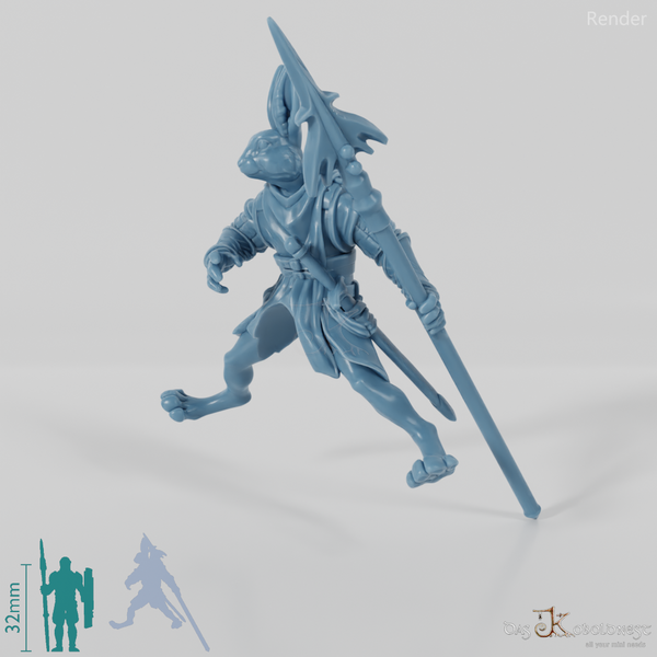 Hasenvolk-Soldat 01 in Reitpose