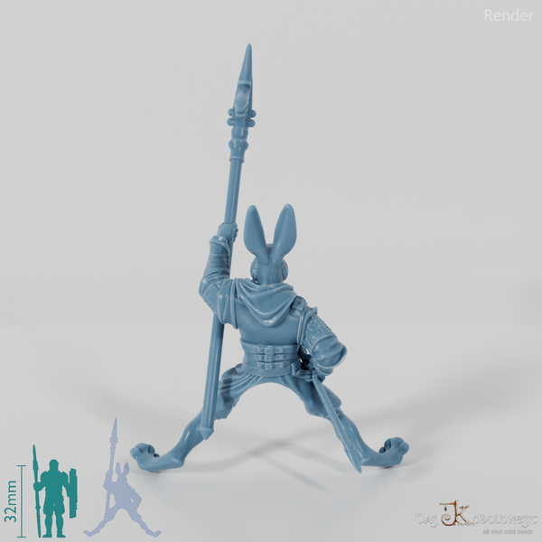 Hasenvolk-Soldat 02 in Reitpose