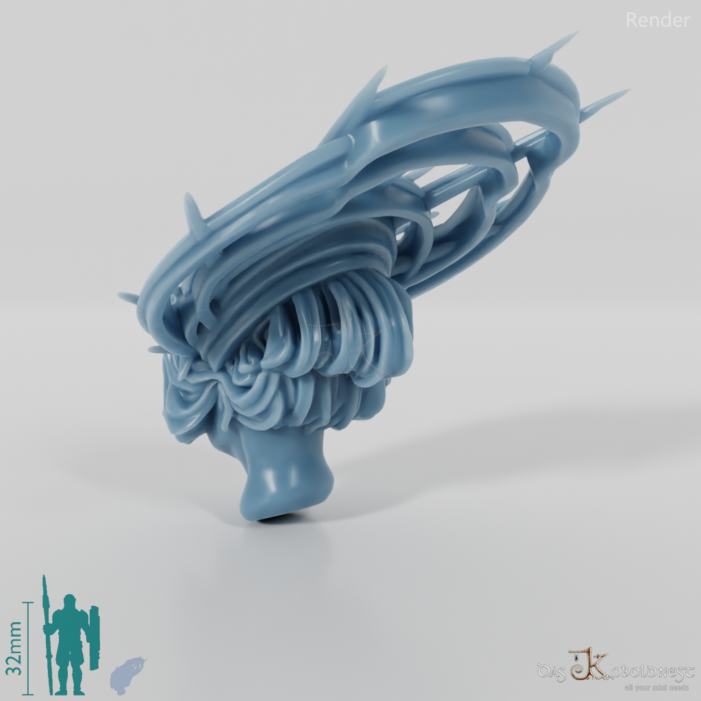 Frauenkopf - Ausladende Tiara