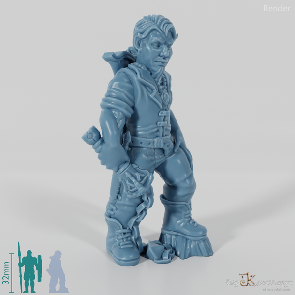 Wolfsjäger mit Armbrust