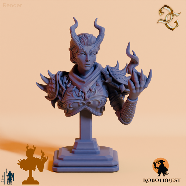 Büste - Iirzetal, Priesterin der Flamme