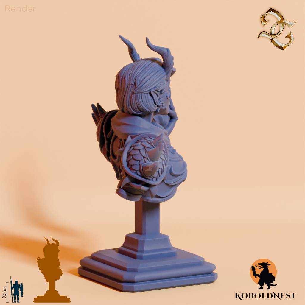 Büste - Iirzetal, Priesterin der Flamme