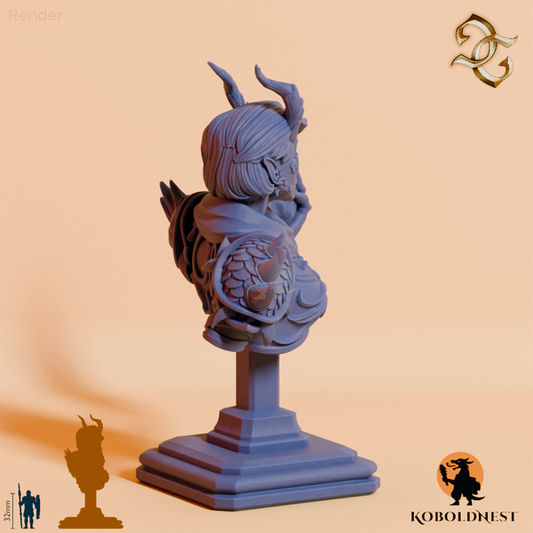 Büste - Iirzetal, Priesterin der Flamme