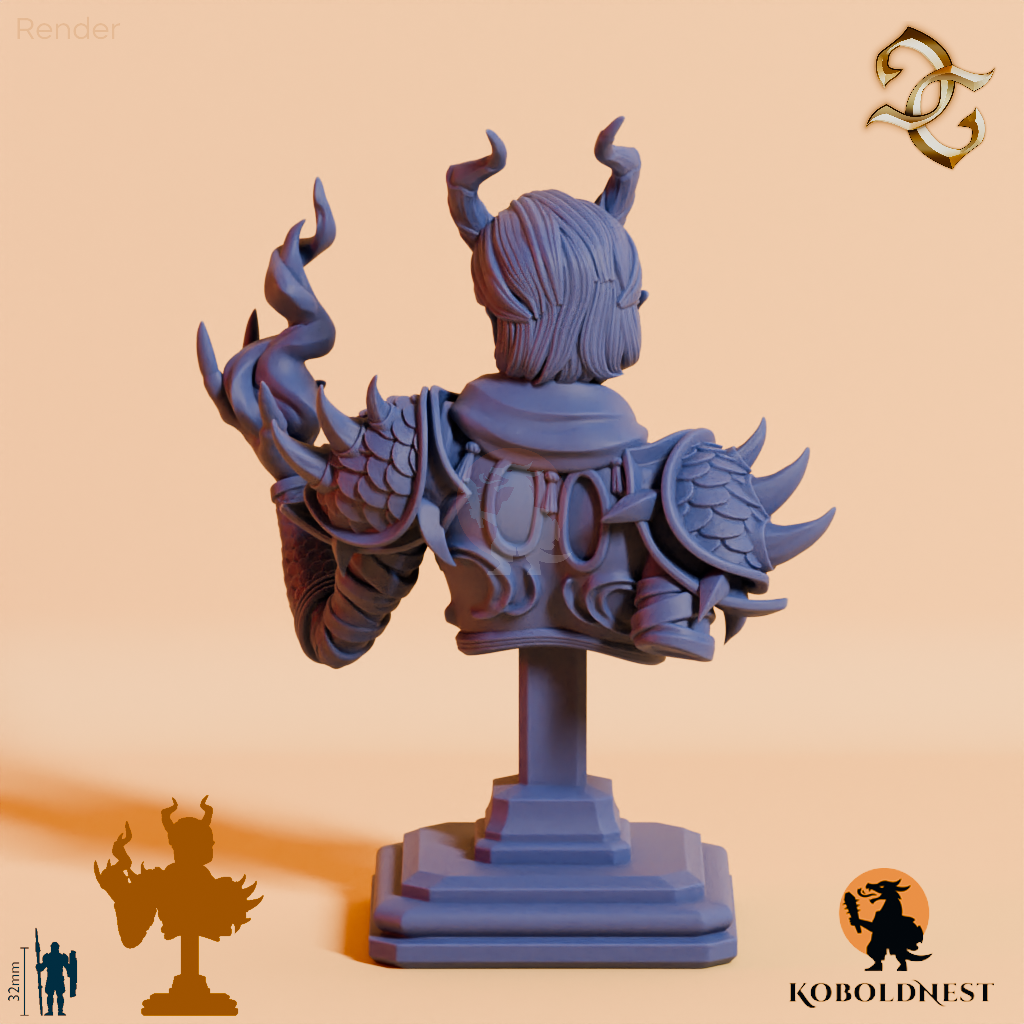 Büste - Iirzetal, Priesterin der Flamme